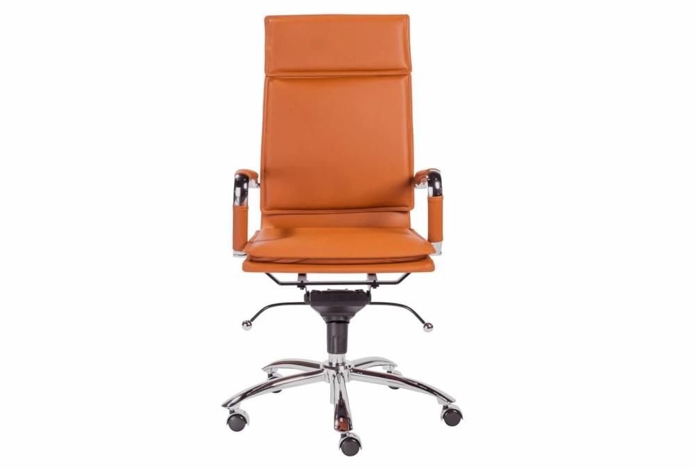 Gaming Furniture |   Glendon Cognac Faux Leather Pro High Back Rolling Office Desk Chair Gaming Furniture Gaming Furniture