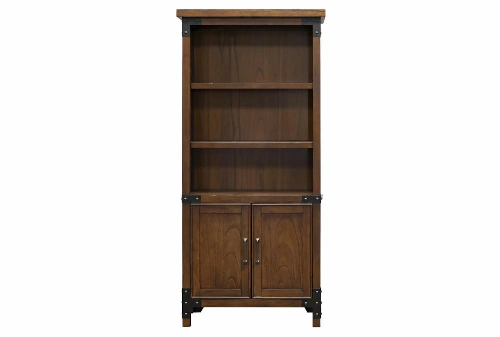 Gaming Furniture |   Harlyn 72″ Brown Bookcase With Doors Bookcases Bookcases