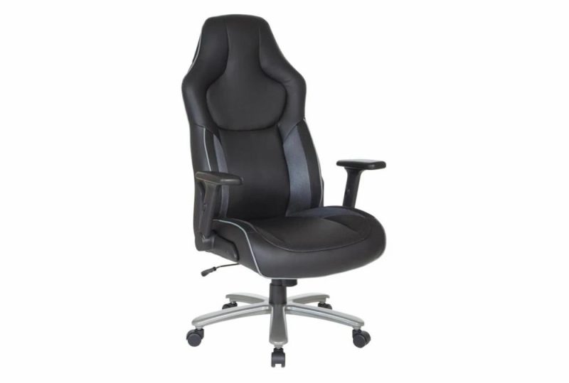 Gaming Furniture |   Myles Big & Tall Bonded Leather Rolling Office Gaming Desk Chair Gaming Furniture Gaming Furniture