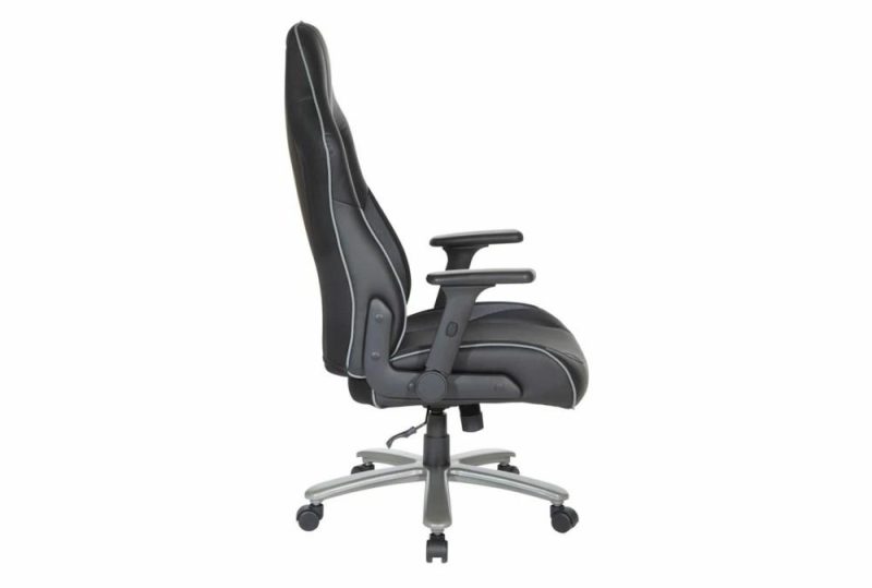 Gaming Furniture |   Myles Big & Tall Bonded Leather Rolling Office Gaming Desk Chair Gaming Furniture Gaming Furniture