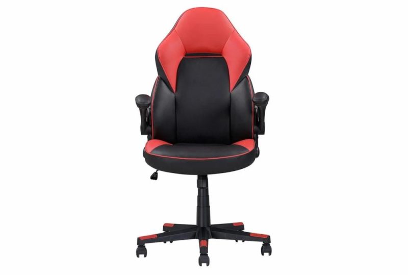 Gaming Furniture |   Sealy Black & Red Rolling Office Gaming Desk Chair Gaming Chairs Gaming Chairs