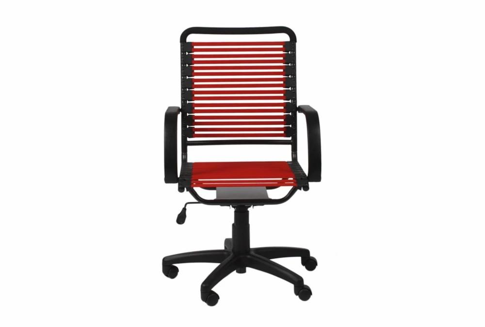 Gaming Furniture |   Uppsala Red And Graphite High Back Flat Bungee Rolling Office Desk Chair Gaming Furniture Gaming Furniture