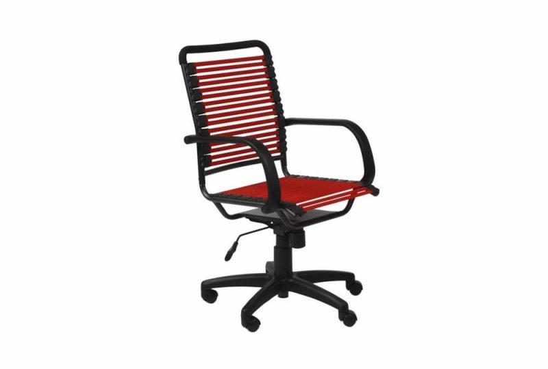 Gaming Furniture |   Uppsala Red And Graphite High Back Flat Bungee Rolling Office Desk Chair Gaming Furniture Gaming Furniture