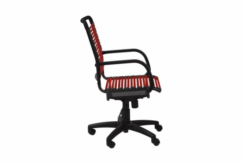 Gaming Furniture |   Uppsala Red And Graphite High Back Flat Bungee Rolling Office Desk Chair Gaming Furniture Gaming Furniture