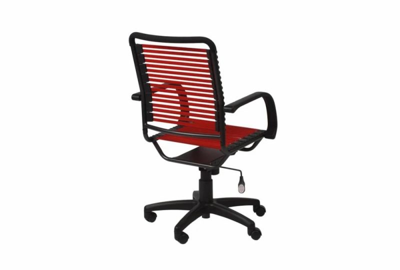 Gaming Furniture |   Uppsala Red And Graphite High Back Flat Bungee Rolling Office Desk Chair Gaming Furniture Gaming Furniture