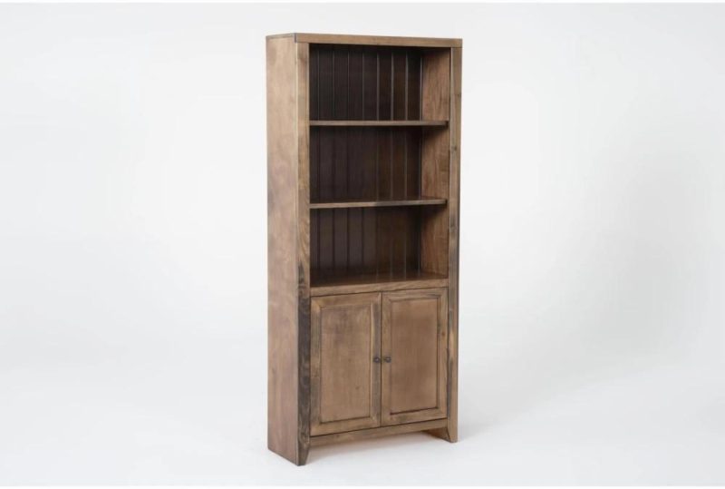 Gaming Furniture |   Westlawn 72″ Brown Bookcase with Doors Bookcases Bookcases