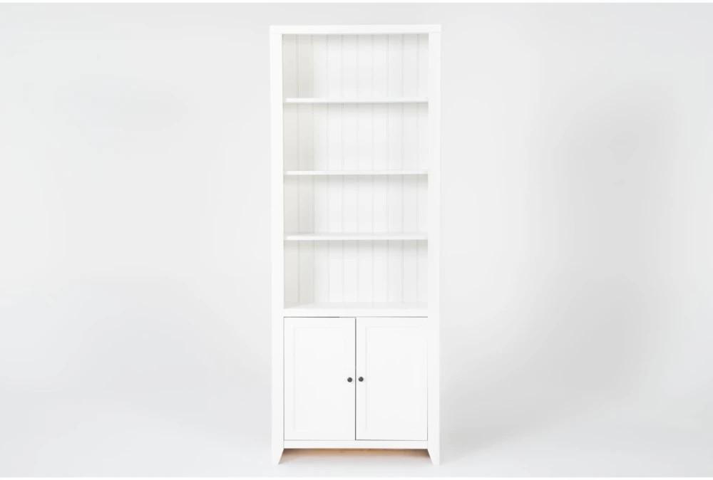 Gaming Furniture |   Westlawn 84″ White Bookcase With Doors Bookcases Bookcases