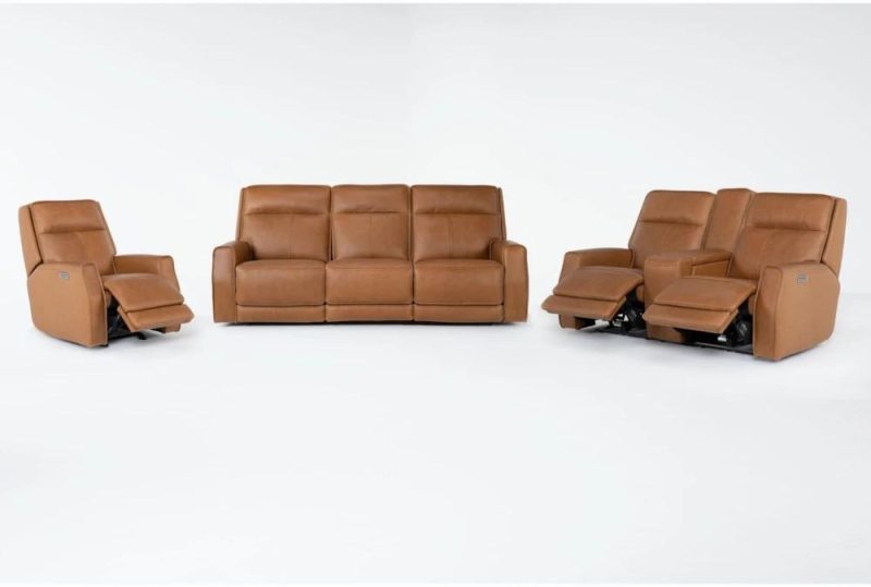 Living Room Sets |   Thornton Leather 3 Piece Zero Gravity Reclining Living Room Set Living Room Living Room Sets