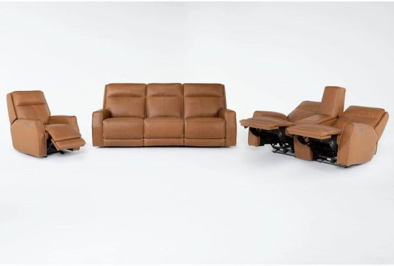 Living Room Sets |   Thornton Leather 3 Piece Zero Gravity Reclining Living Room Set Living Room Living Room Sets