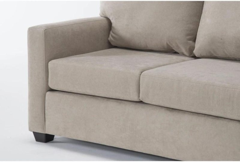 Loveseats |   Aramis Cream Beige Fabric Loveseat Living Room Loveseats