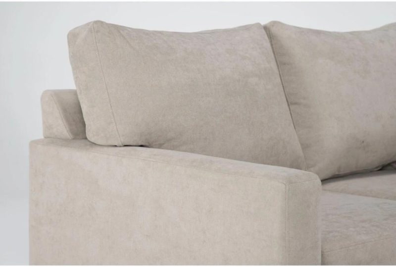 Loveseats |   Aramis Cream Beige Fabric Loveseat Living Room Loveseats