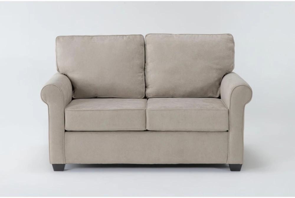 Loveseats |   Athos Cream Beige Fabric Loveseat Living Room Loveseats