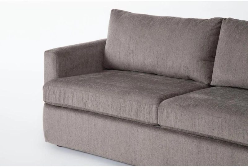 Loveseats |   Basil Grey Fabric Loveseat Living Room Loveseats