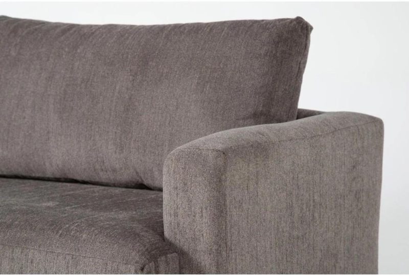 Loveseats |   Basil Grey Fabric Loveseat Living Room Loveseats