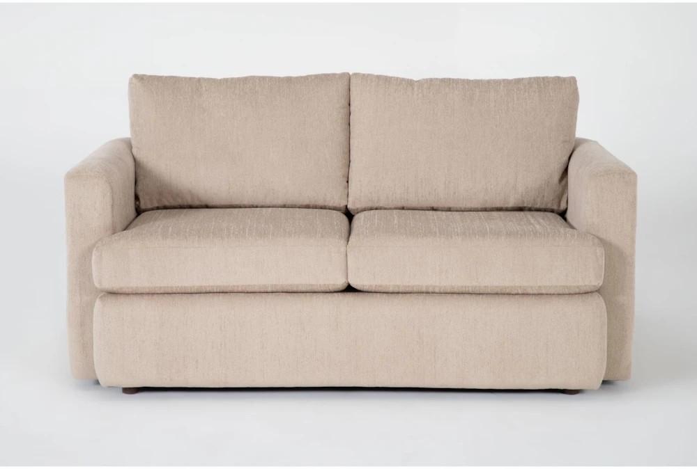 Loveseats |   Basil Putty Beige Fabric Loveseat Living Room Loveseats