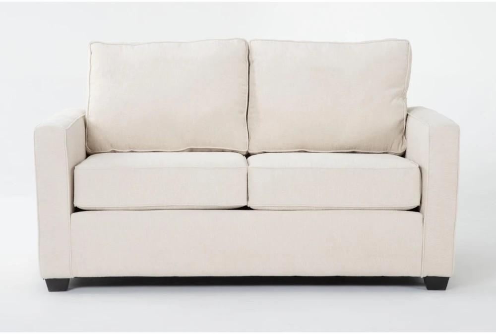 Loveseats |   Mathers Cream Beige Fabric Loveseat Living Room Loveseats