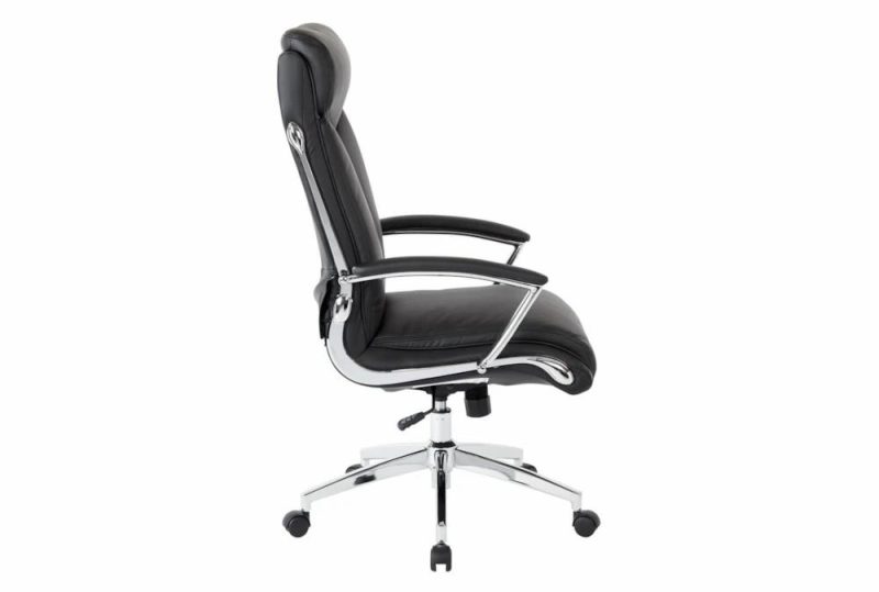 Office Chairs |   Sweeney Black Executive Faux Leather High Back Rolling Office Desk Chair Home Office Office Chairs