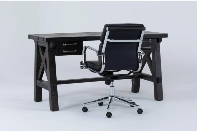 Office Sets |   Jaxon Desk + Moby Black Low Back Rolling Office Chair Home Office Office Sets