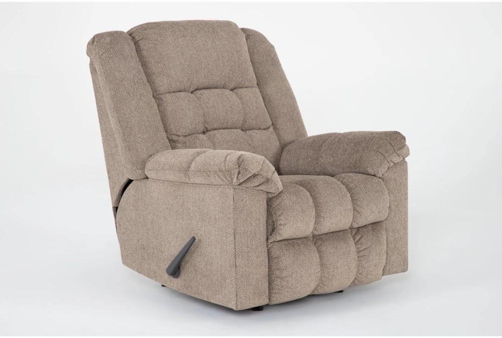 Recliners |   Beaufort Briar Beige Manual Rocker Recliner Living Room Recliners