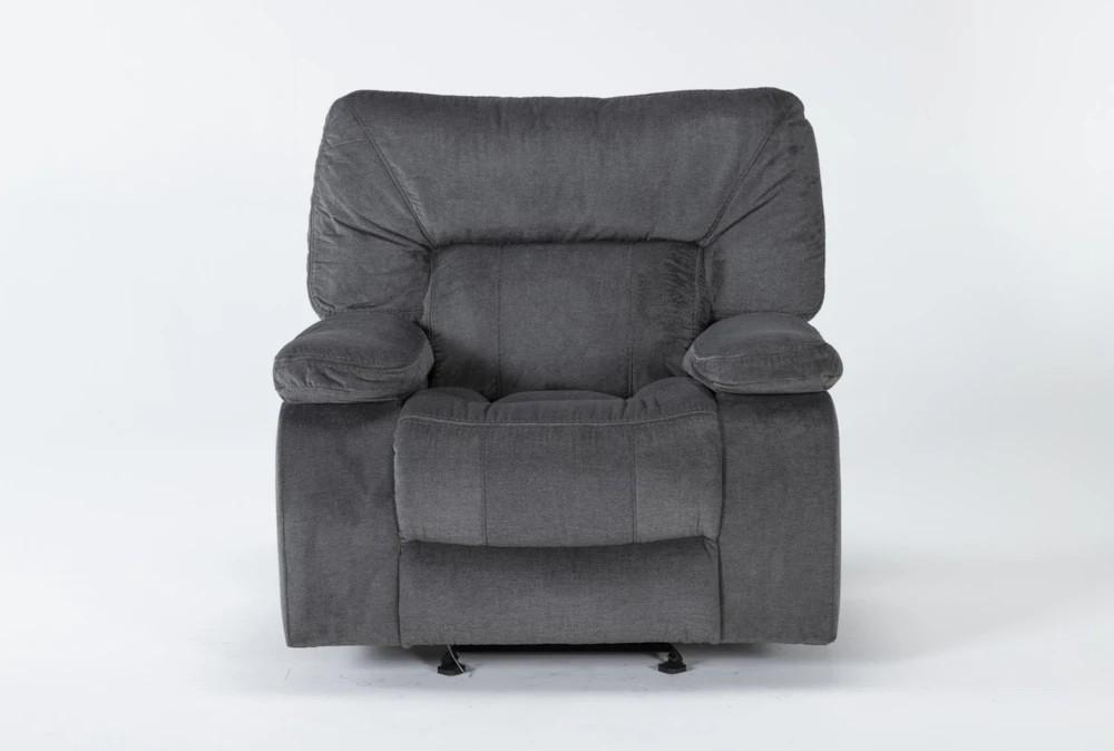 Recliners |   Chadrick Grey Manual Glider Recliner Living Room Recliners