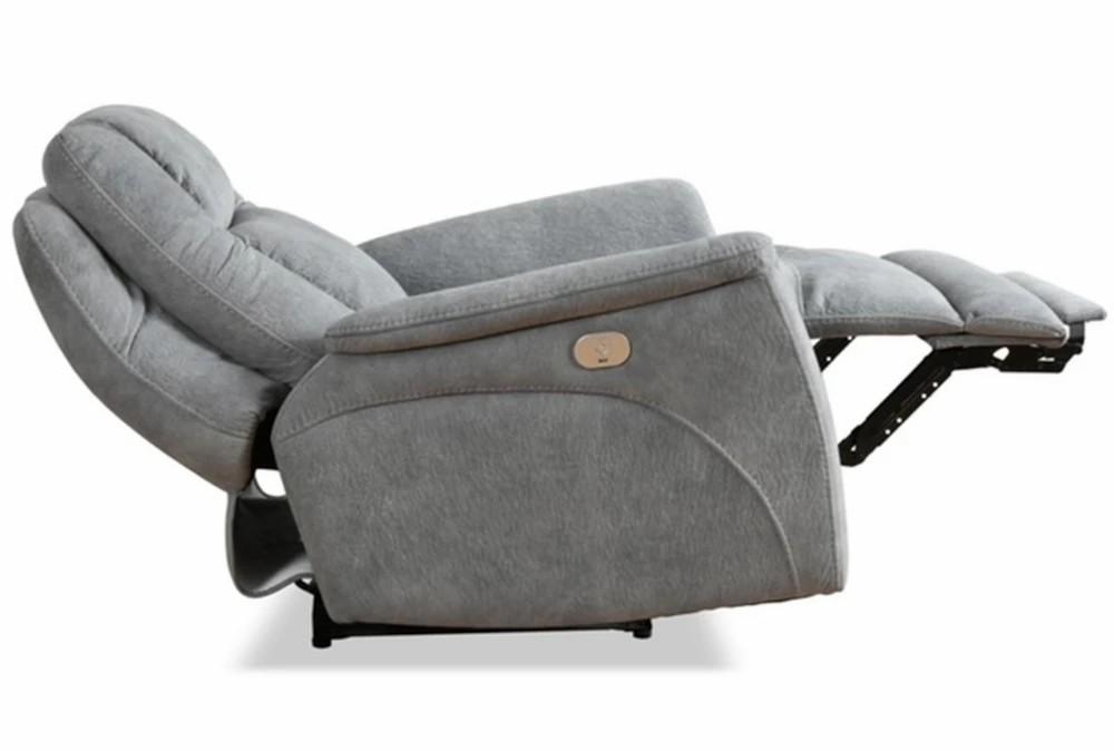 Recliners |   Helwick Grey Power Zero Gravity Recliner with USB Living Room Recliners