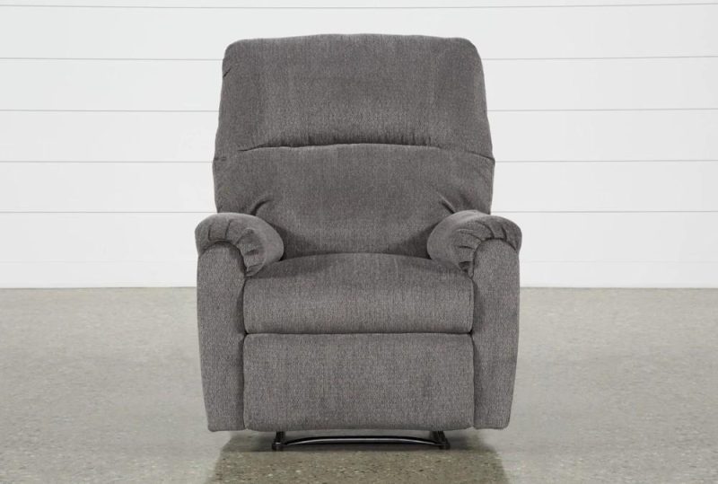 Recliners |   Nerviano Grey Manual Wallaway Recliner Living Room Recliners