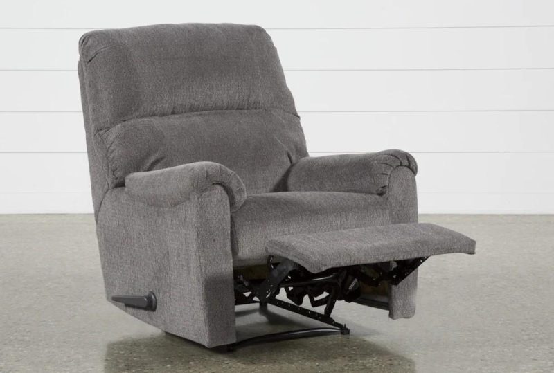 Recliners |   Nerviano Grey Manual Wallaway Recliner Living Room Recliners