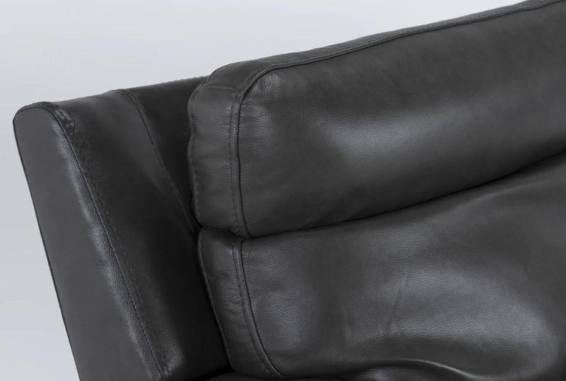 Recliners |   Vance  Grey Leather Power Zero Gravity Recliner with Power Headrest, Power Lumbar & USB Living Room Recliners