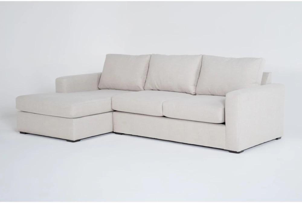 Sectionals |   Araceli II Sand Beige Fabric 107″ 2 Piece Modular Sectional with Left Arm Facing Chaise Living Room Sectionals