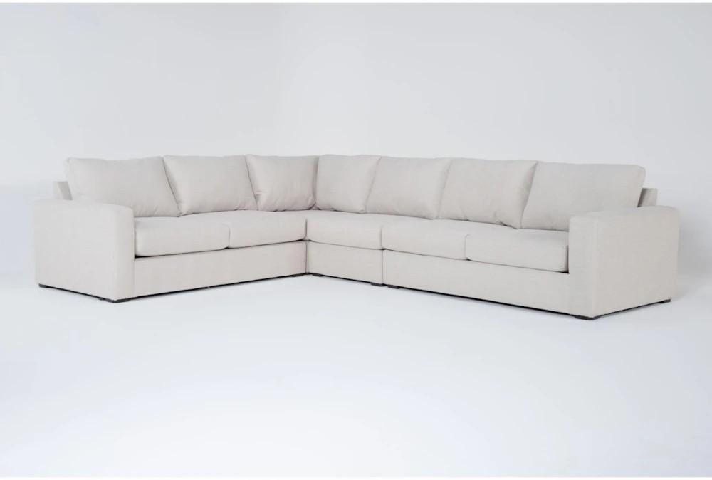 Sectionals |   Araceli II Sand Beige Fabric Modular 4 Piece L-Shaped Sectional Living Room Sectionals