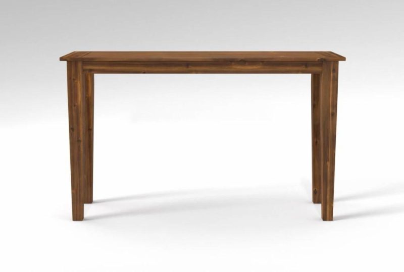 Side + Console Tables |   Elle 52″ Brown Entryway Console Table Entryway Furniture Entryway Furniture