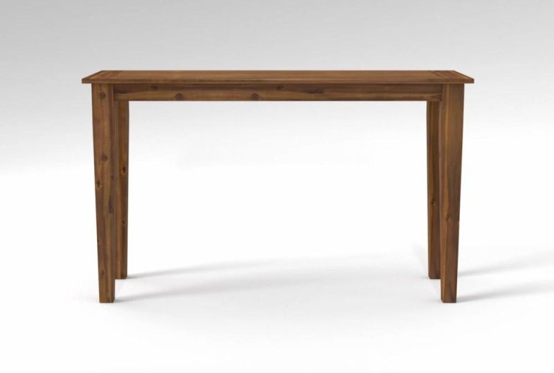 Side + Console Tables |   Elle 52″ Brown Entryway Console Table Entryway Furniture Entryway Furniture