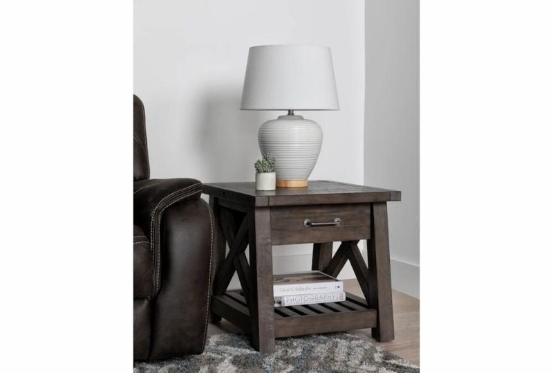 Side + Console Tables |   Jaxon Grey End Table Living Room Side + Console Tables