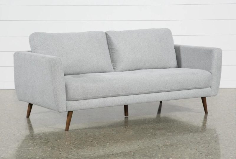 Sleeper Sofas |   Ginger Grey Fabric 79″ Sofa Living Room Sleeper Sofas