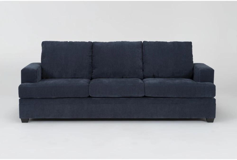 Sofas |   Bonaterra Midnight Blue Fabric 97″ Sofa Living Room Sofas