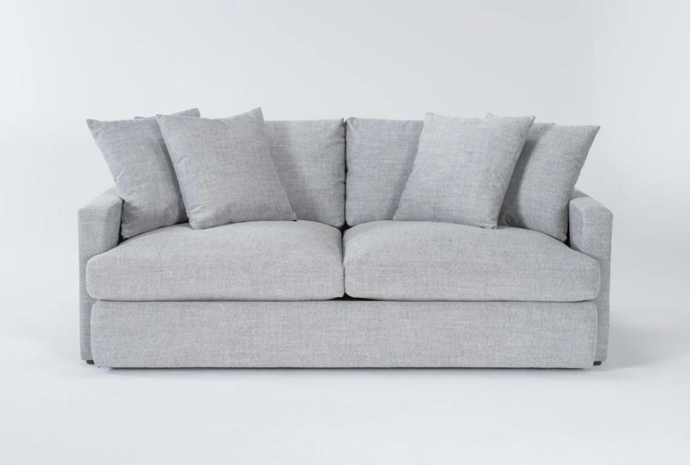 Sofas |   Grand Down II  Grey 83″ Fabric Sofa Living Room Sofas