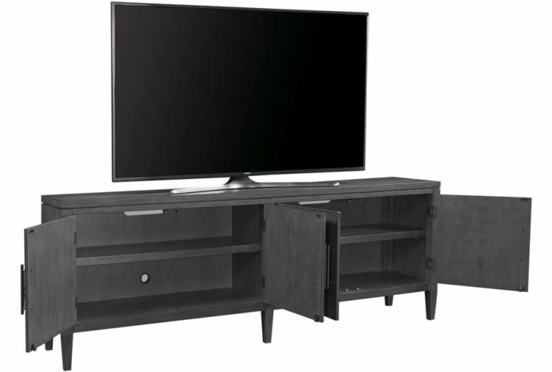 Tv Stands + Media Storage |   Newton Grey 85″ Modern TV Stand Living Room Tv Stands + Media Storage