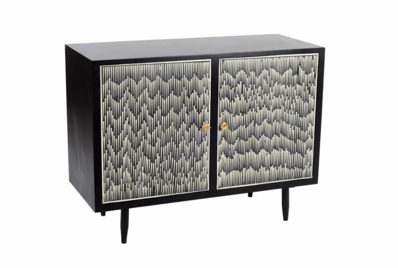 Cabinets + Chests |   Black Bone Inlay Cabinet Cabinets + Chests Cabinets + Chests