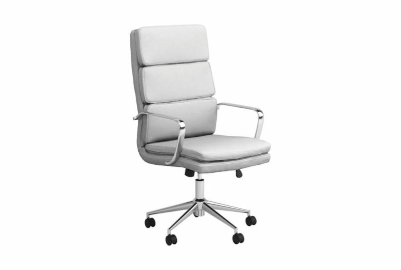 Gaming Furniture |   Corral White High Back Upholstered Office Chair Gaming Furniture Gaming Furniture