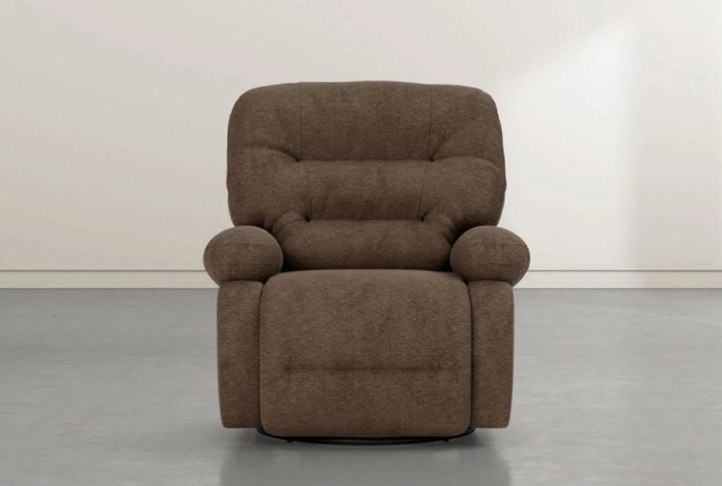 Recliners |   Decker III Fabric Power Swivel Glider Recliner Living Room Recliners