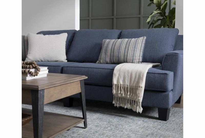 Sofas |   Elijah II 100″ Fabric Blue Sofa Living Room Sofas