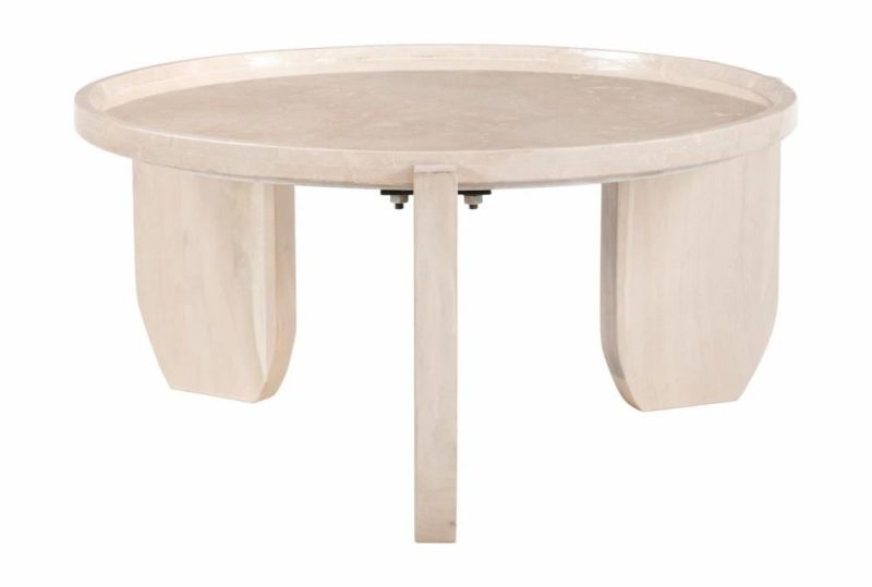 Coffee Tables |   Natural Bottochino Marble Round Coffee Table Coffee Tables Coffee Tables