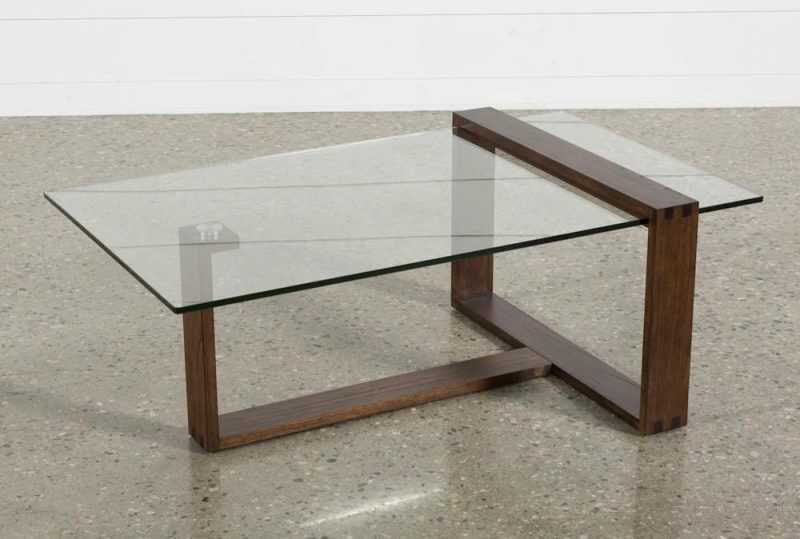 Coffee Tables |   Nola Brown Rectangle Glass Coffee Table Coffee Tables Coffee Tables