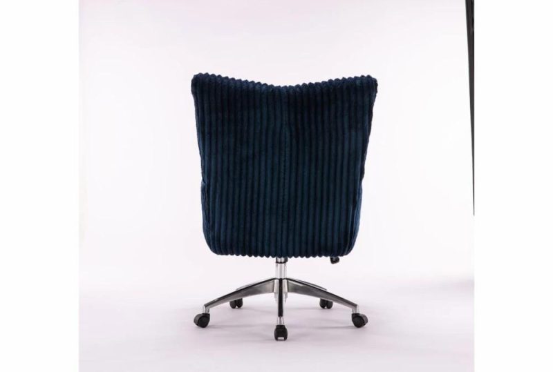 Office Chairs |   Navy Textured Fabric Rolling Office Desk Chair Home Office Office Chairs